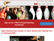 Tablet Screenshot of battfamilyfuncenter.com